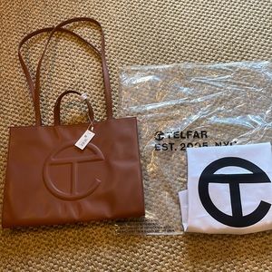 Telfar Large Tote Tan